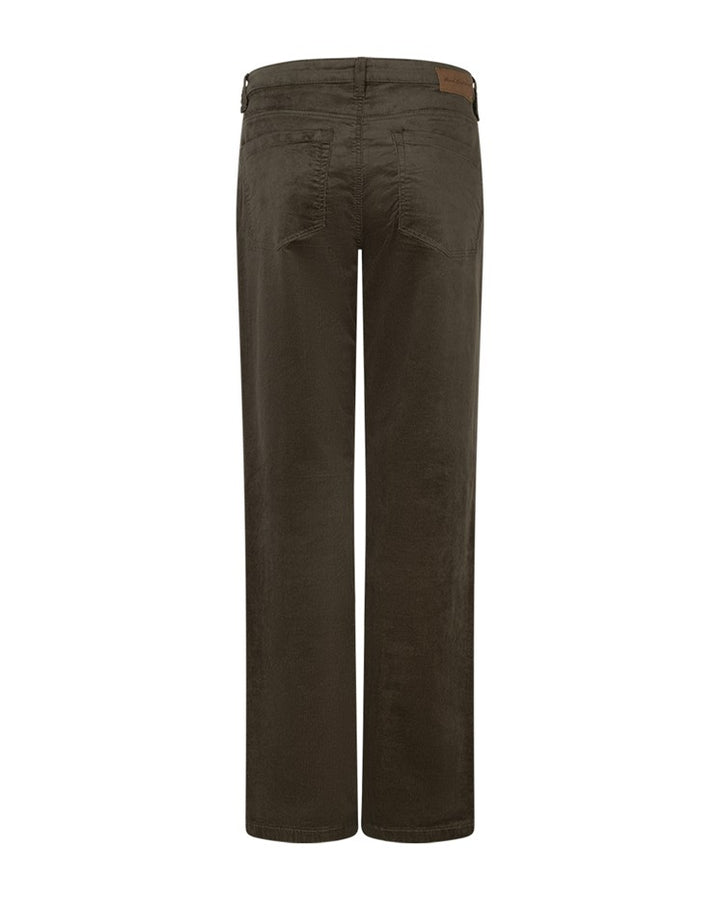Claudette smalstripet cordfløyel khaki