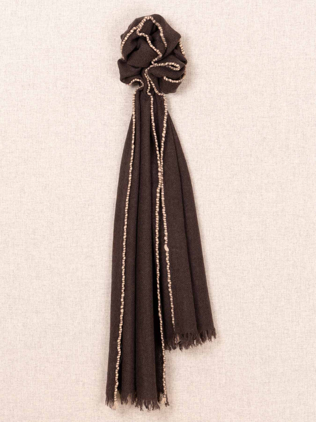 Stort skjerf 100% cashmere cocoa