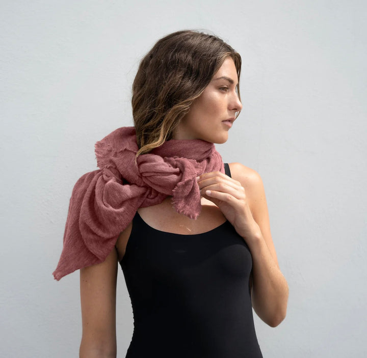 Cortina cashmere skjerf dusty rose