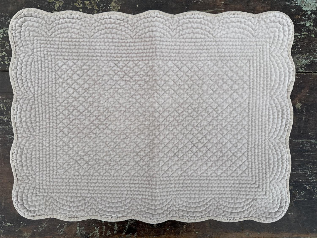 Spisebrikke velur 35x50 cm beige