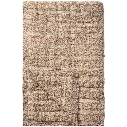 Charlotte quilt mønster i brunt