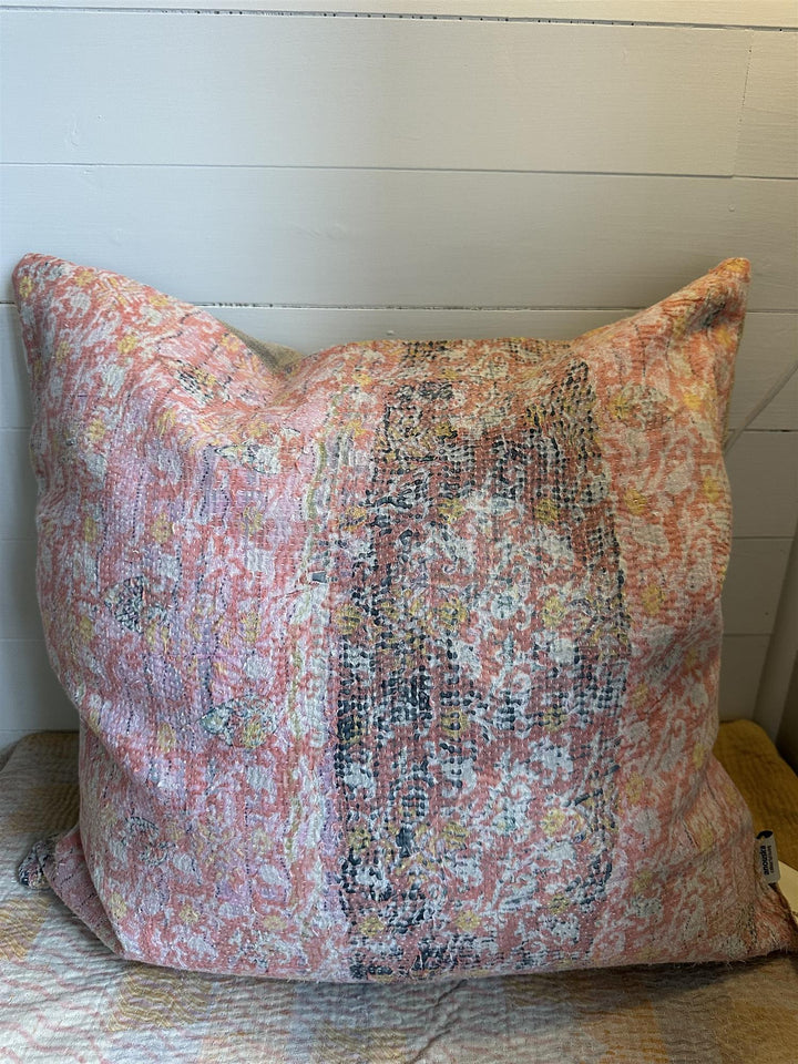 Putetrekk vintage kantha 50x50 cm Nr 115