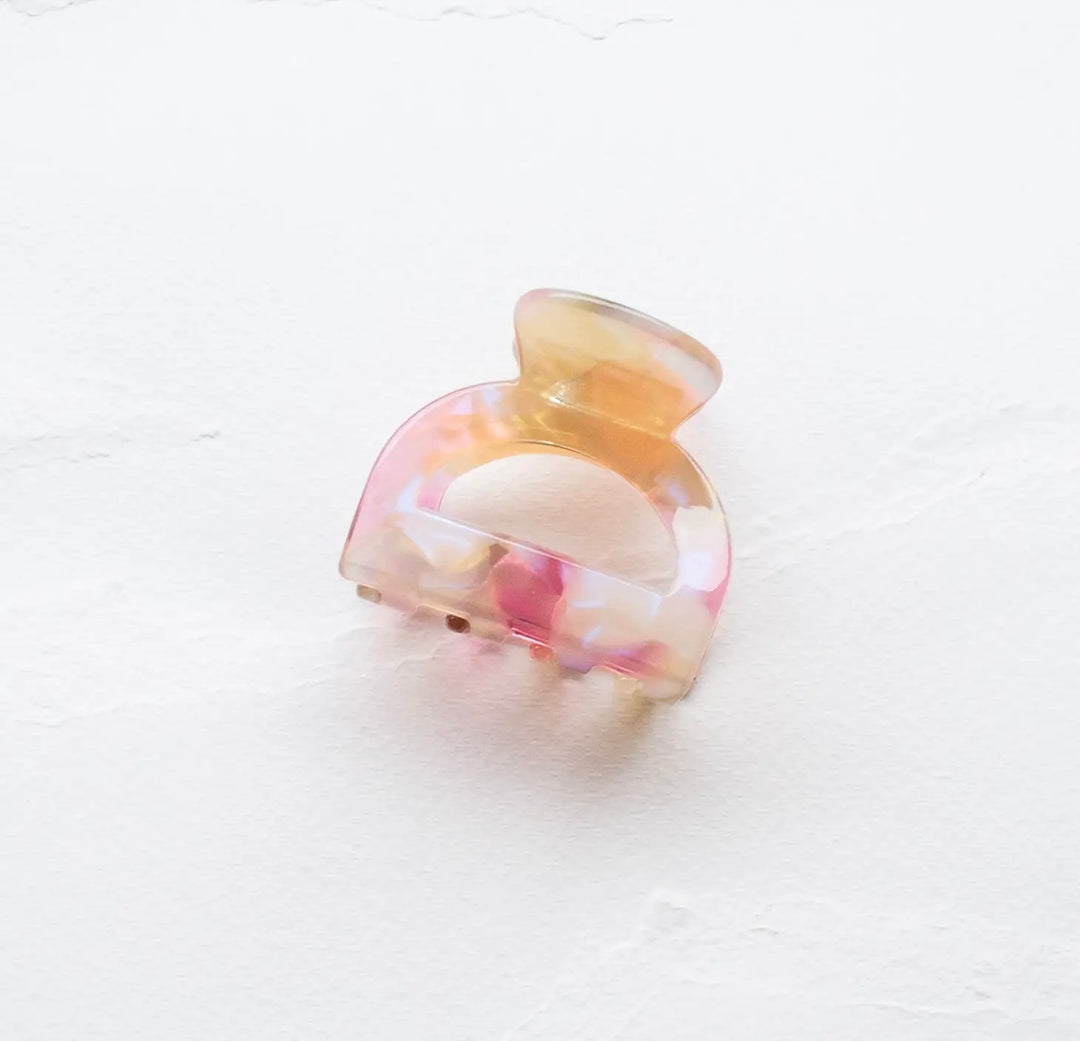 Eco pouch hårklype pink gold mix