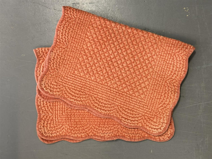 Spisebrikke avlang velur 35x50 cm  Burnt orange