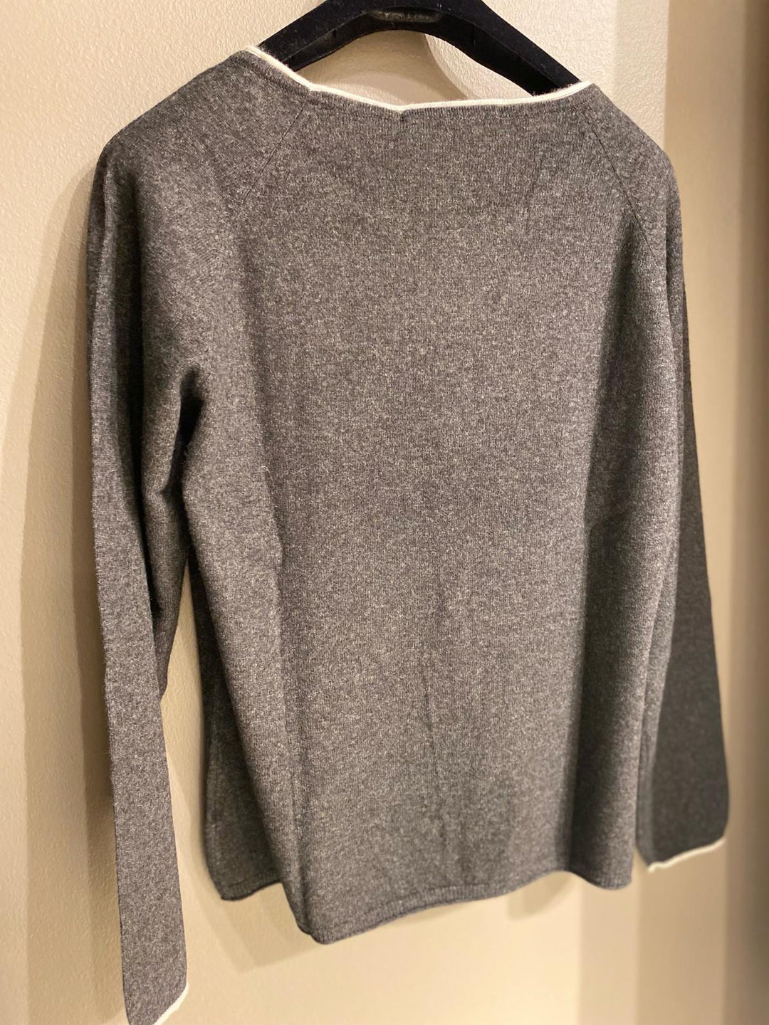 Cashmere pullover dark grey melange