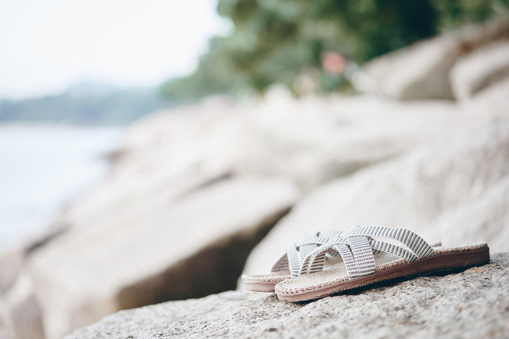Sandaler Women #1 white stripes