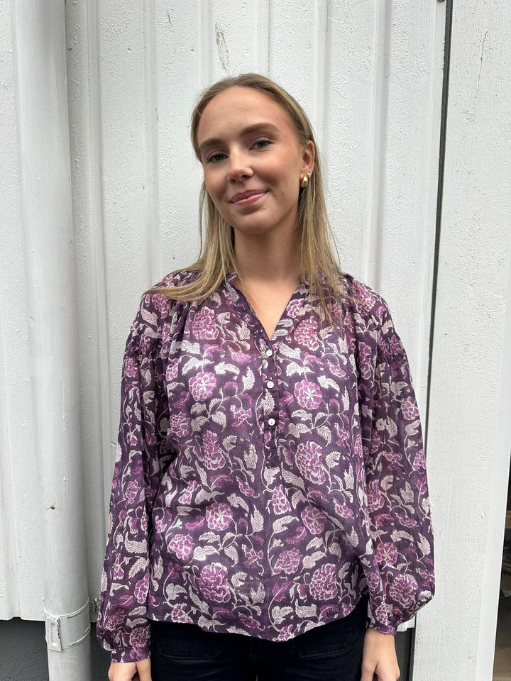 Caroline bluse lilla