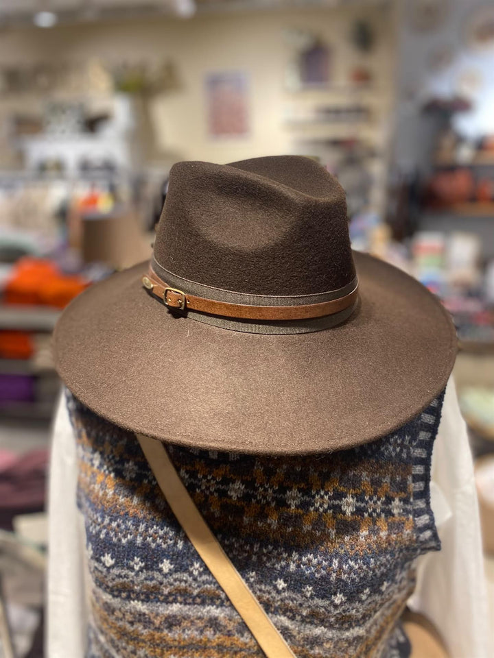 Frederique fedora mocca brown