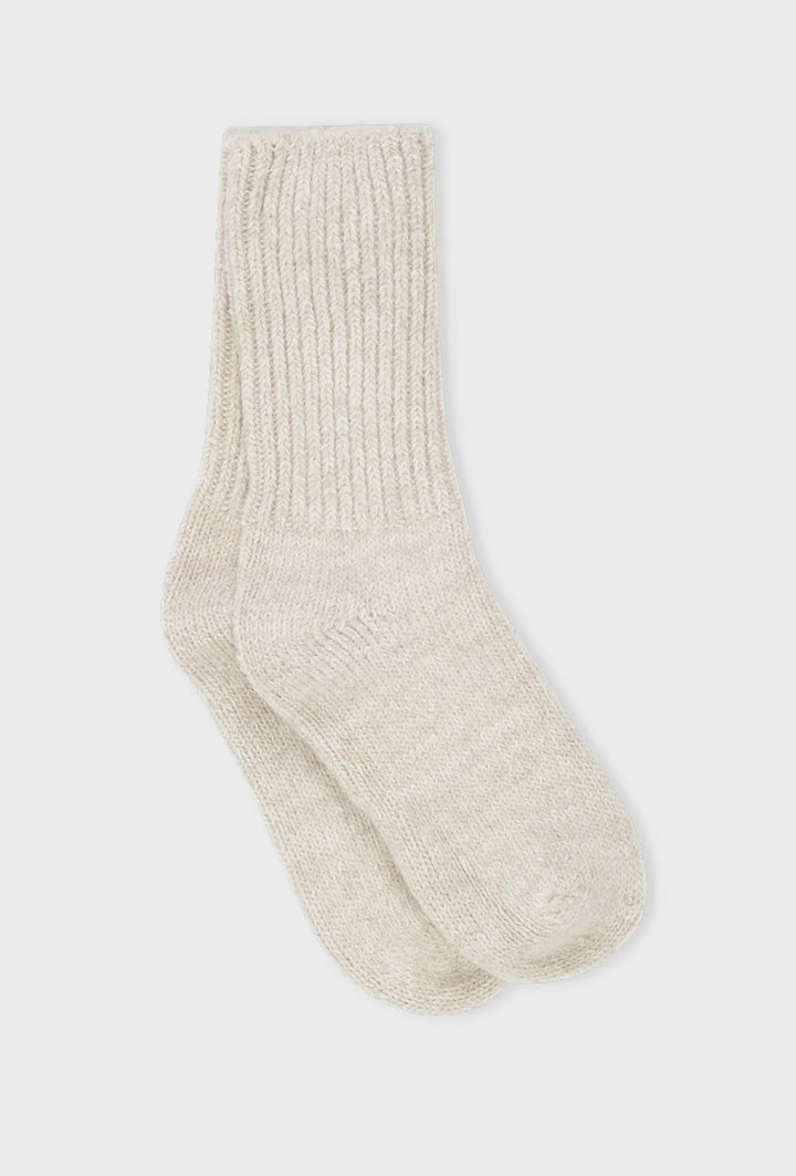 Boyfriend socks oatmeal melange
