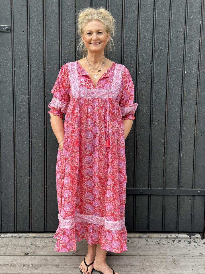 Randi smekkekjole red/pink