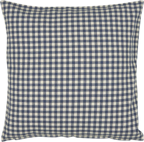 Putetrekk Lauge 50 x 50 cm rutet blå og natur