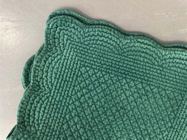 Spisebrikke avlang velur 35x50 cm  Bright green