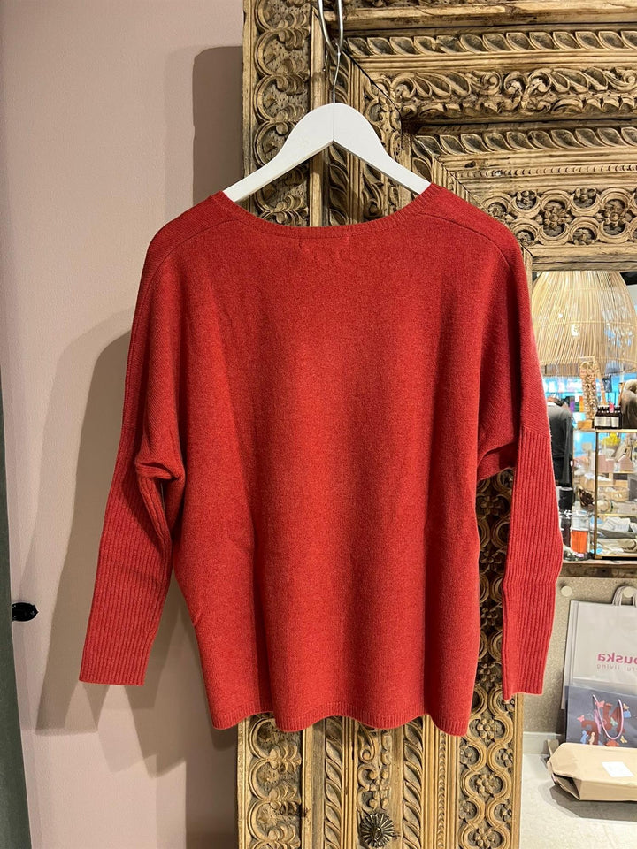 Faustine cashmere genser garnet