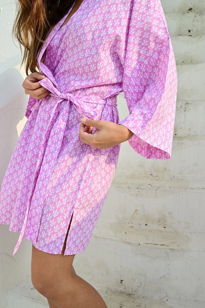 Annabelle kimono purple