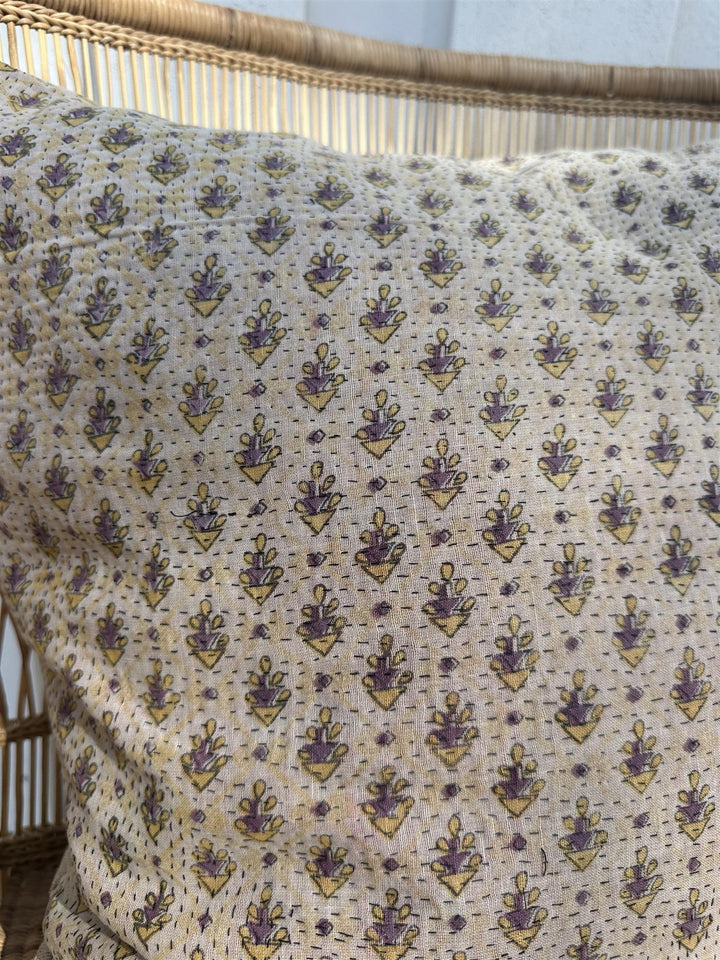 Putetrekk vintage kantha 50x50 cm Nr 123