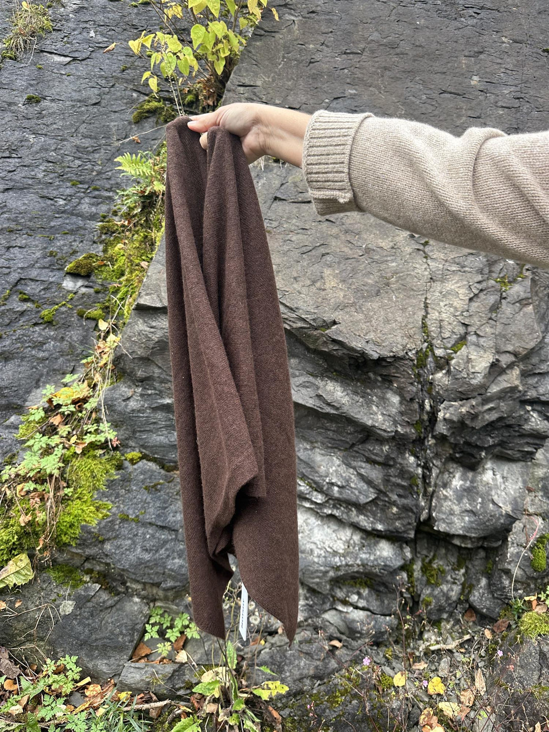 Violeta skjerf rektangel moka