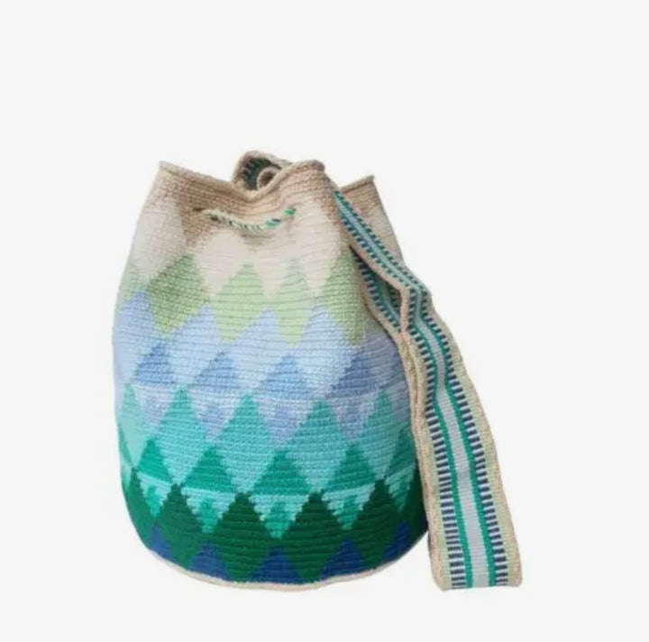 Lombia Wayuu Mochilla bag Peacock M