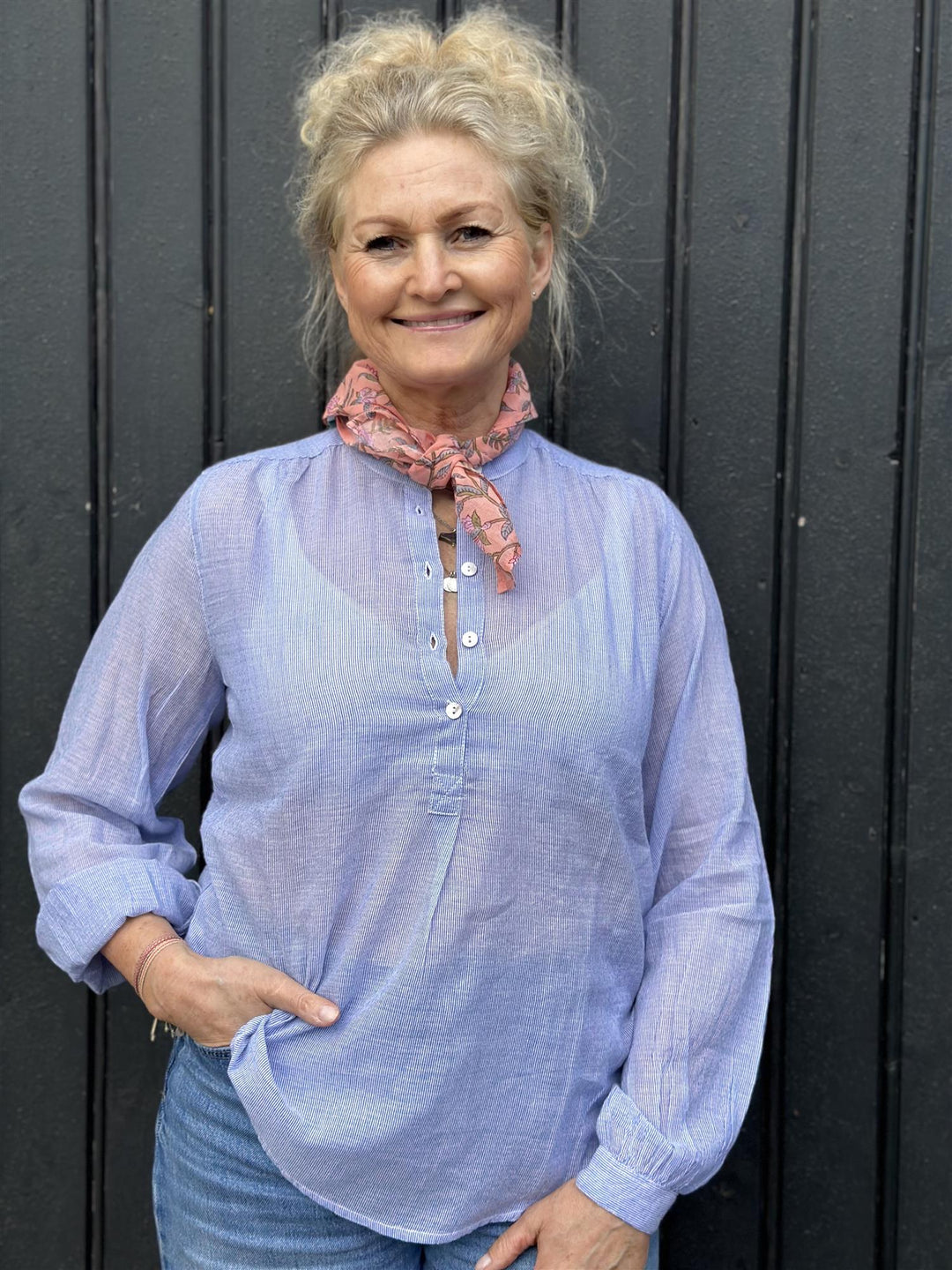 Irina lite skjerf peach