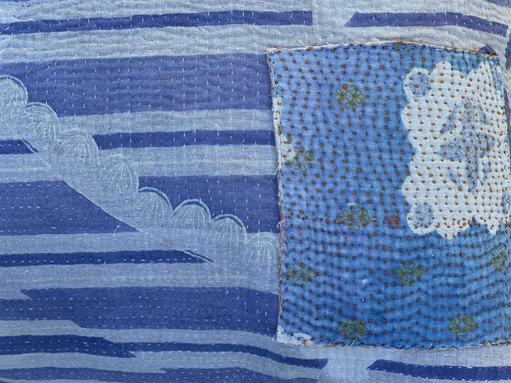 Putetrekk vintage kantha 50x50 cm Nr 22