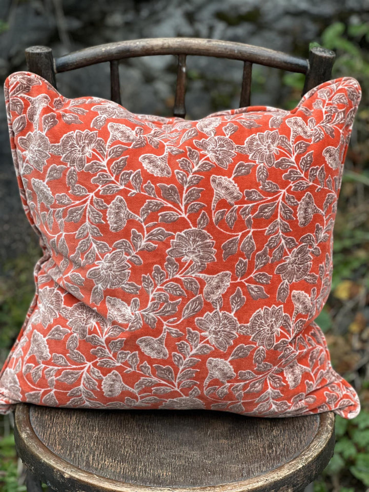 Putetrekk velur Lucca burnt orange
