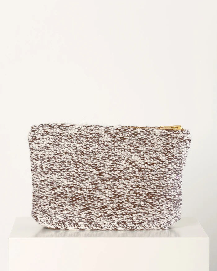 Stine clutch ecru/brown