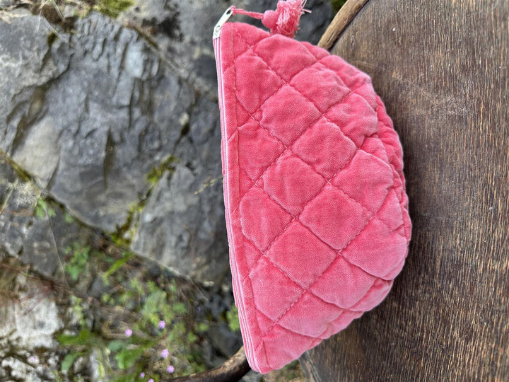 Sminkepung velur 15xH10 cm Raspberry Red