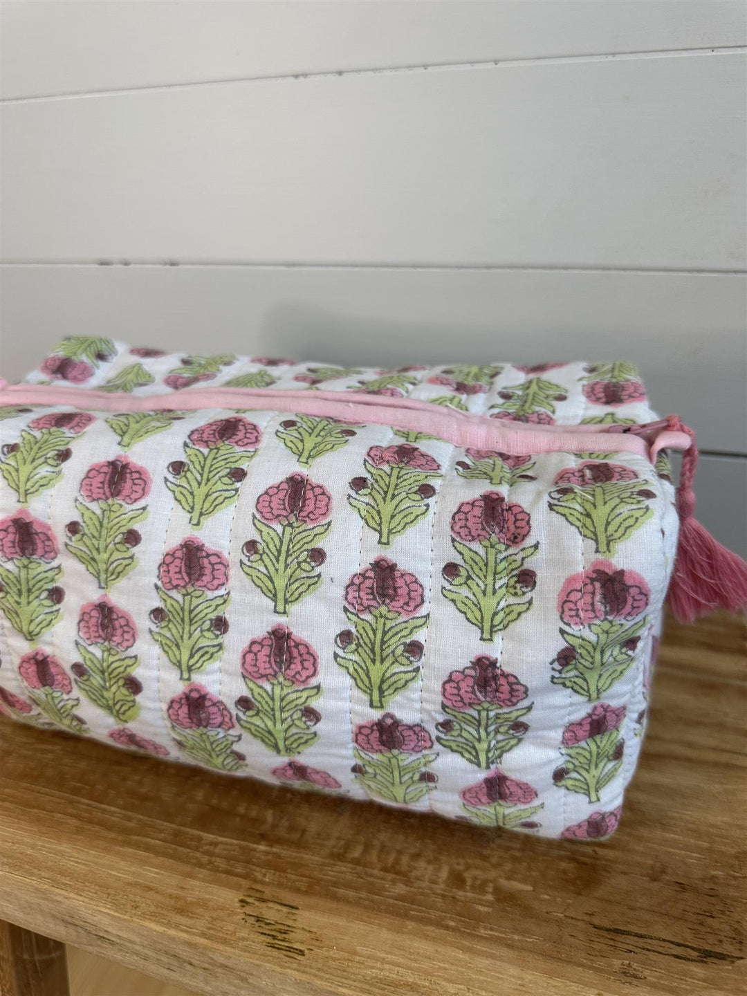 Toalettmappe blokktrykket Viviene