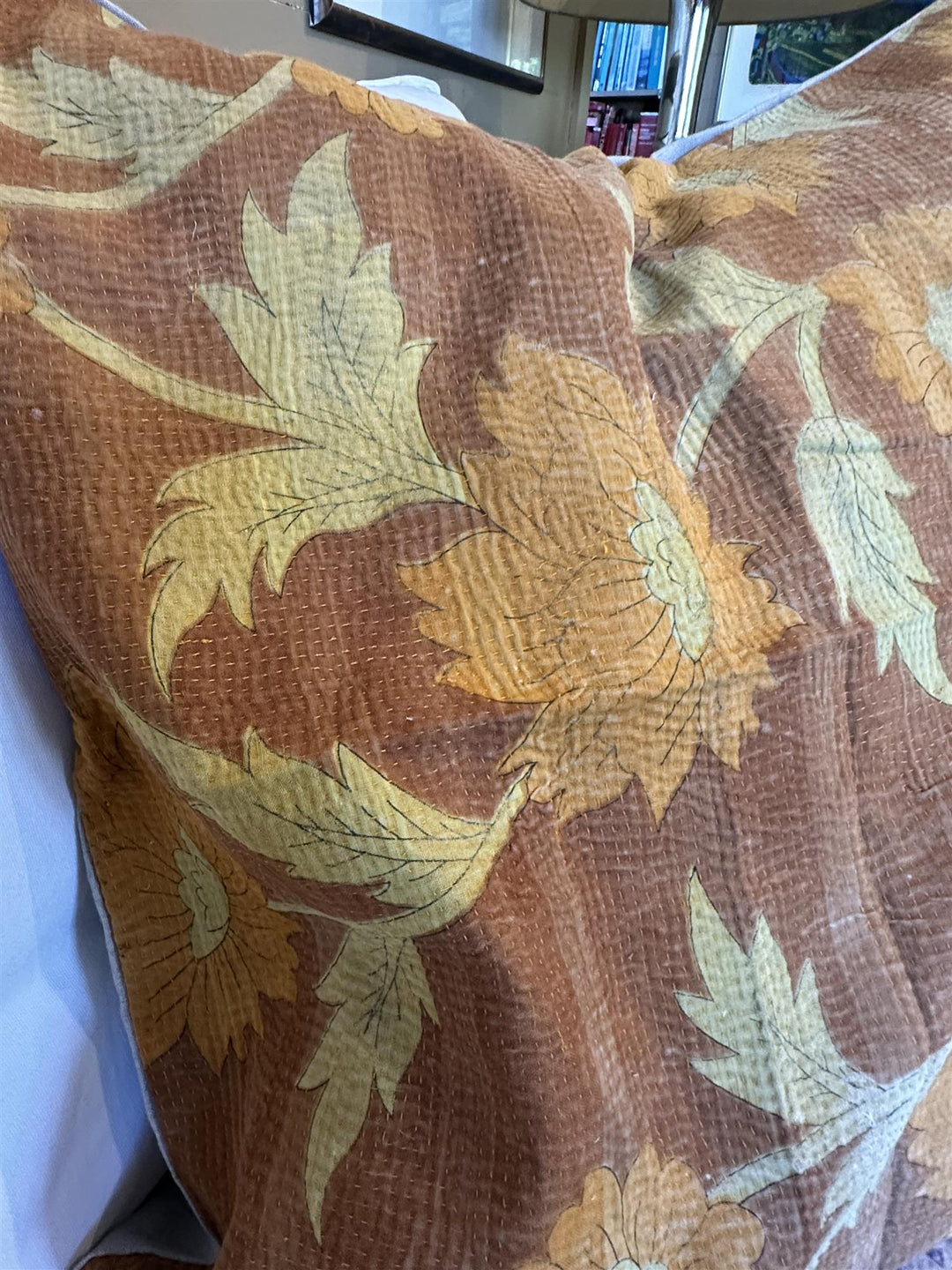 Putetrekk vintage kantha 60 x 60 cm Nr 23