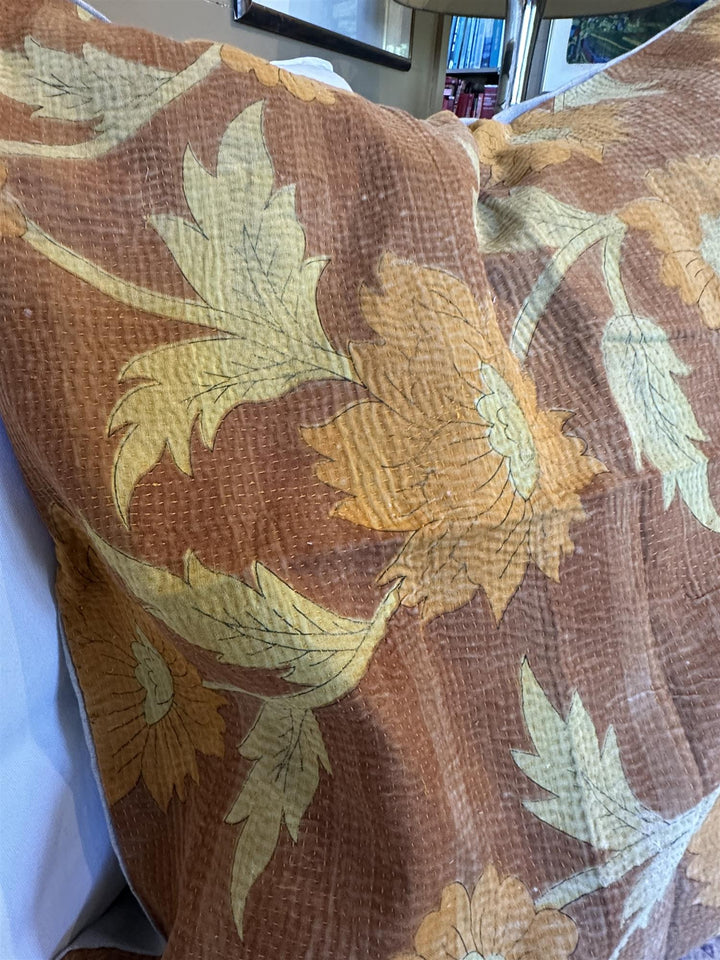 Putetrekk vintage kantha 60 x 60 cm Nr 23