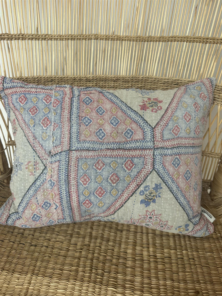 Putetrekk vintage kantha 30 x 40 cm Nr 79