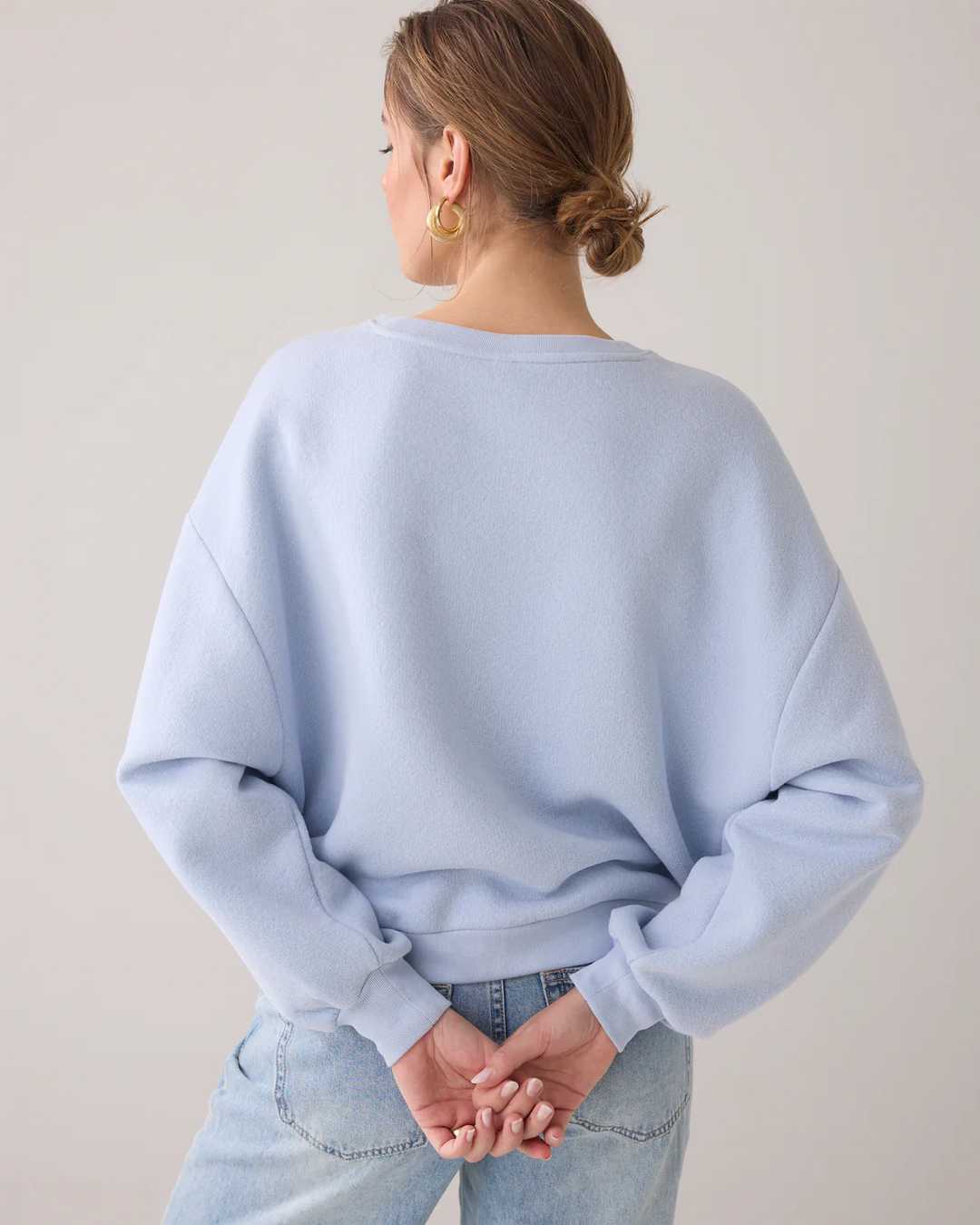 Genser vintage sweat powder blue