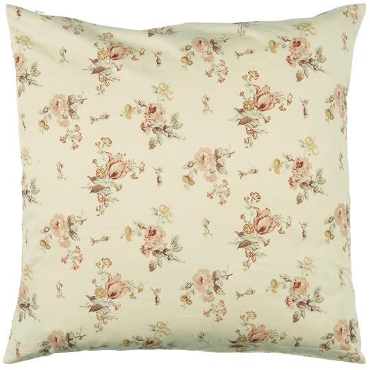 Putetrekk 50x50 cm Beige korall blomster