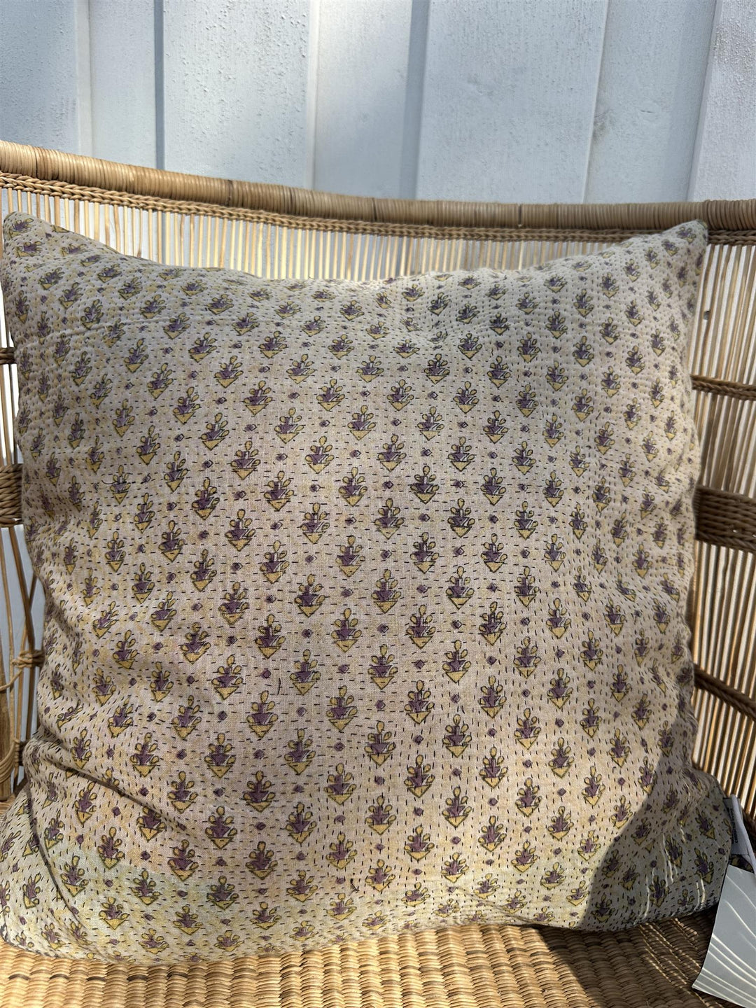 Putetrekk vintage kantha 50x50 cm Nr 123