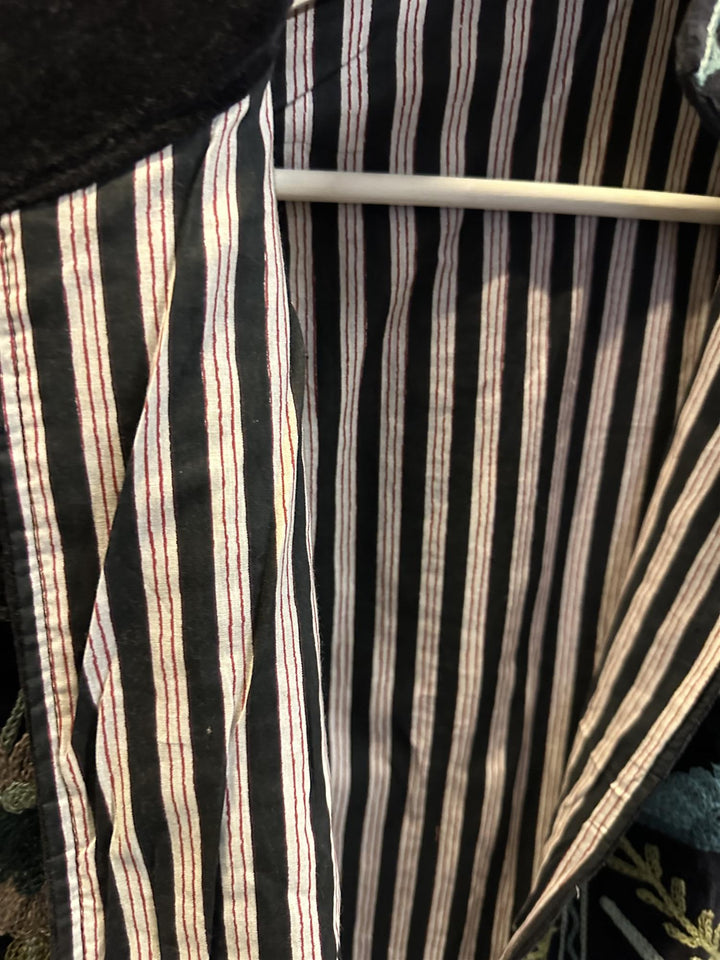 Anouska jakke velur med broderier black