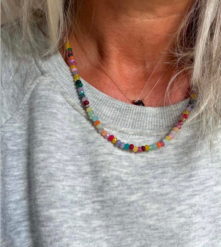 Rosie halskjede glassperler multi