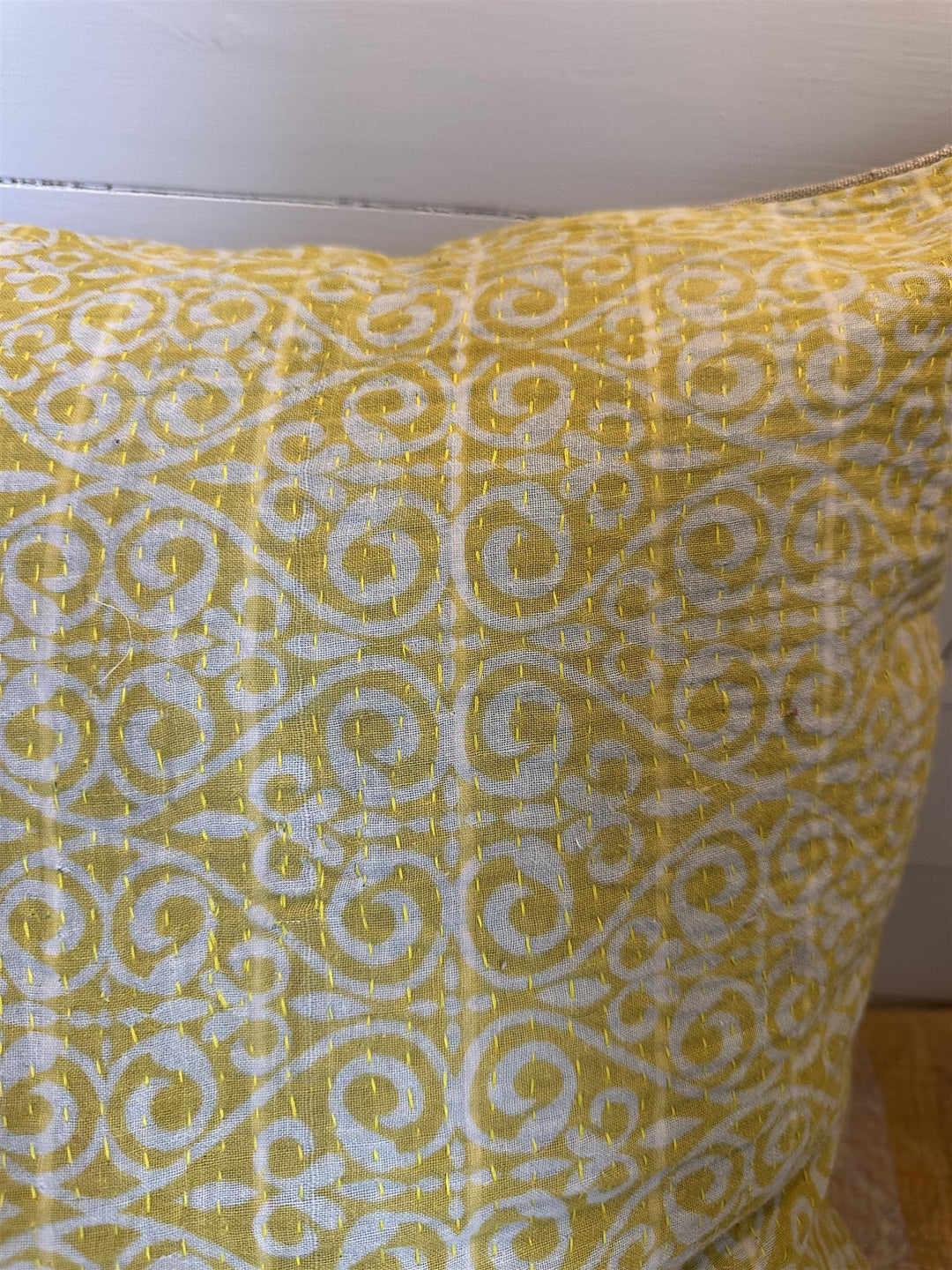 Putetrekk vintage kantha 50x50 cm Nr 114