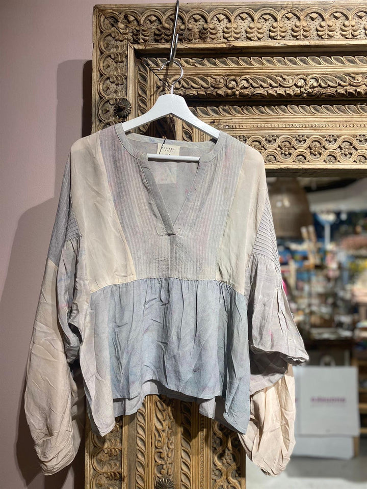 Bibi Balloon 100% silke bluse #401