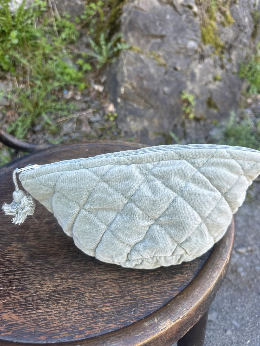 Sminkepung velur 15xH10 cm Sage