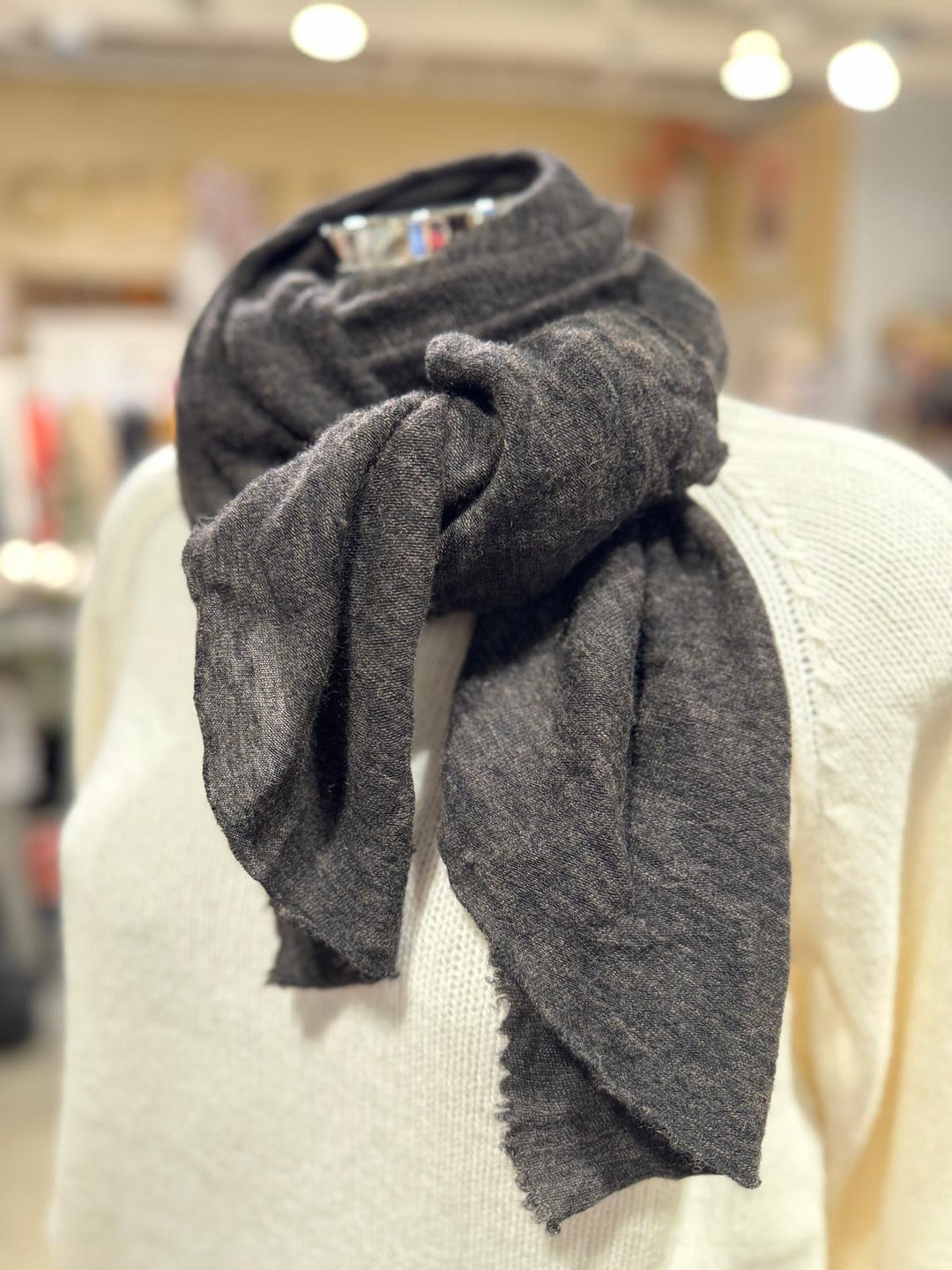 Cortina cashmere skjerf warm brown