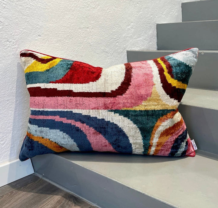 Velvet ikat putetrekk Picasso 40 x 60 cm