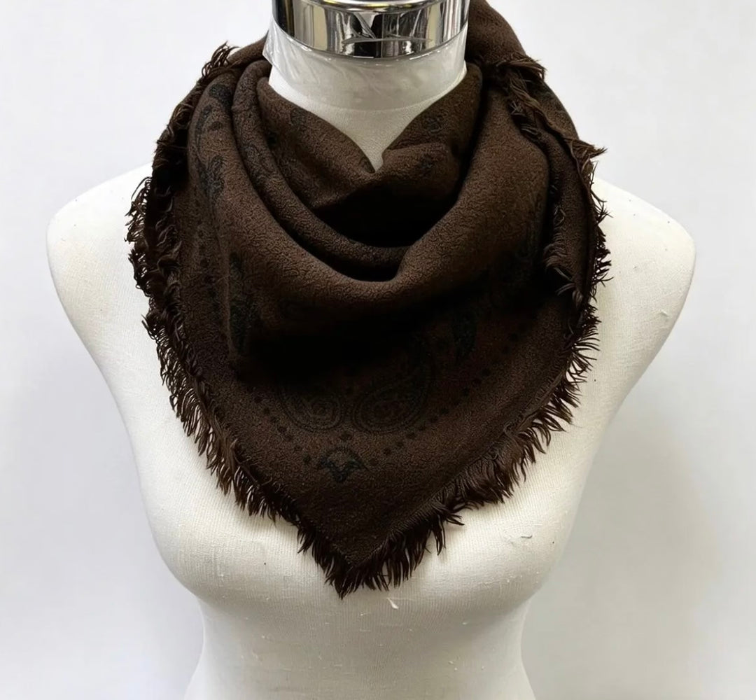 Bandana skjerf 60 x 60 cm brown