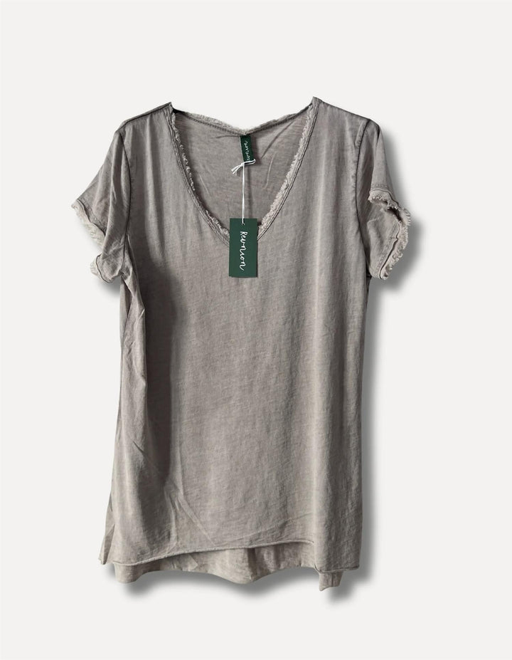 V-classic t-shirt fango