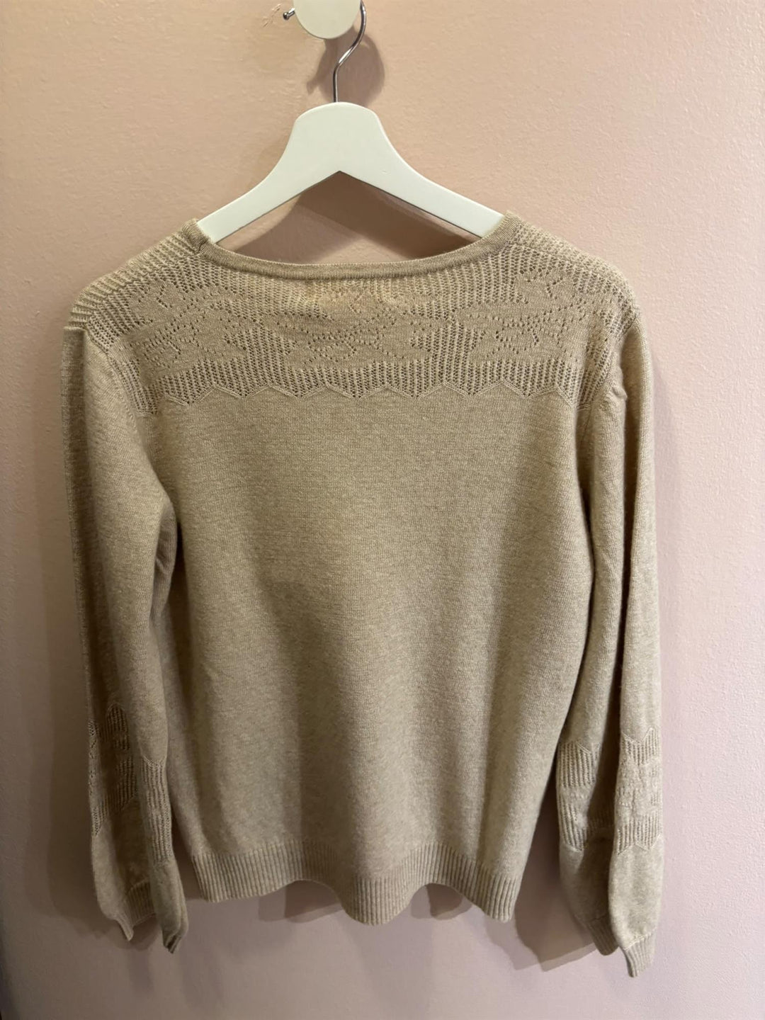 Lux genser krembeige