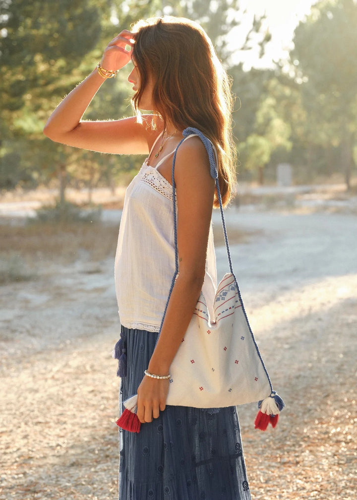 Elsa bodybag ecru/multi