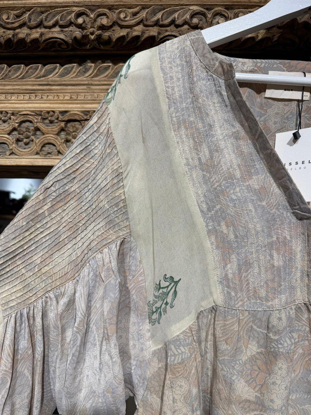 Bibi Balloon 100% silke bluse #141