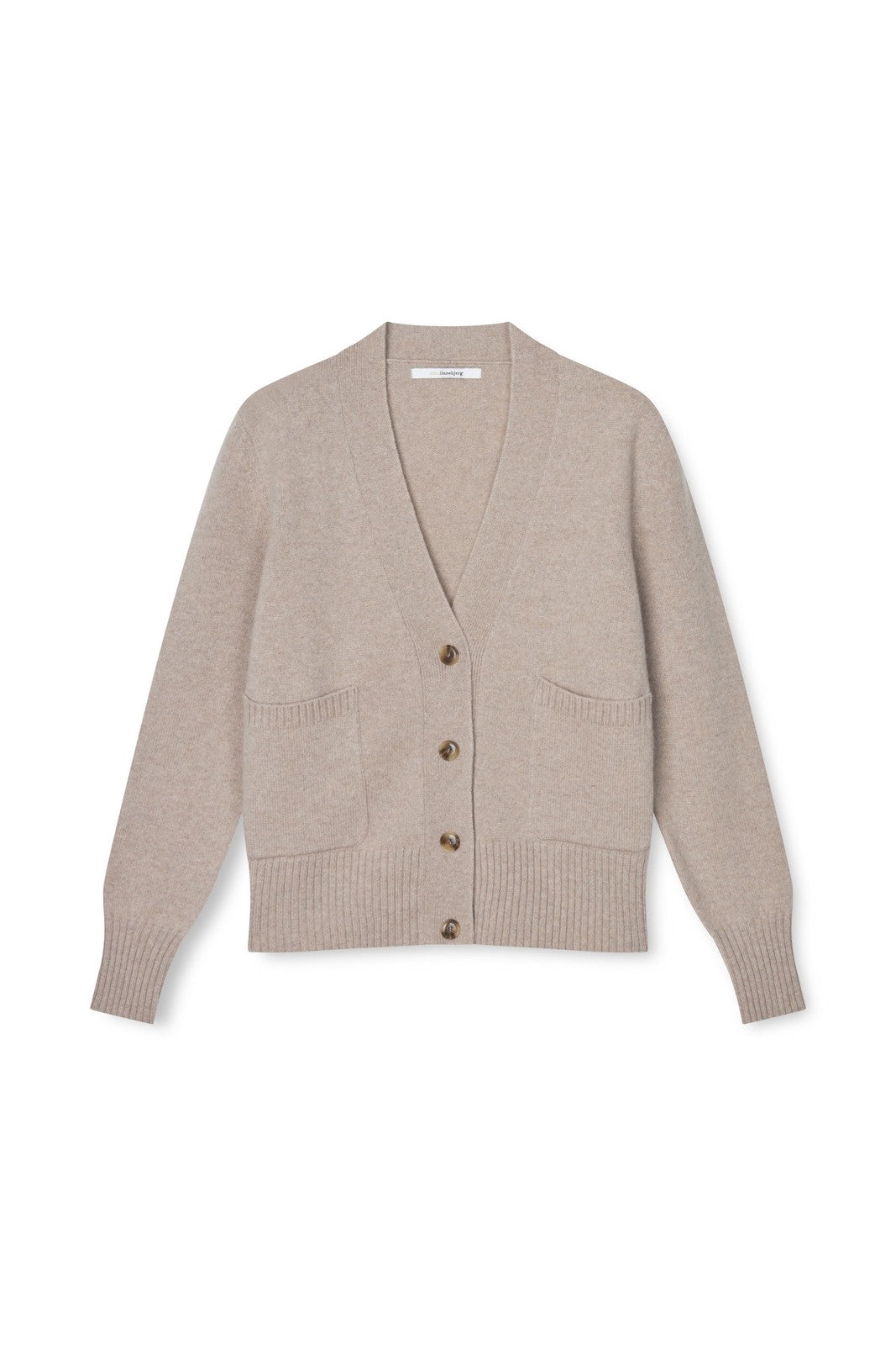 Carole strikkejakke light sand