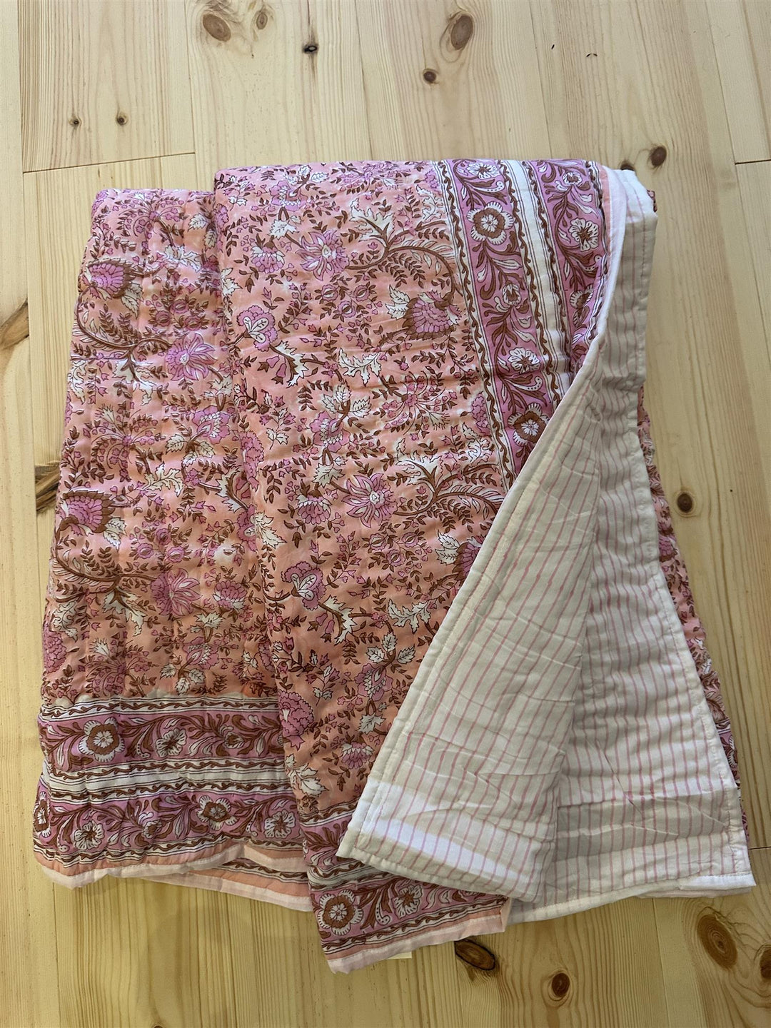 Quilt Fleur pink 150 x 250 cm