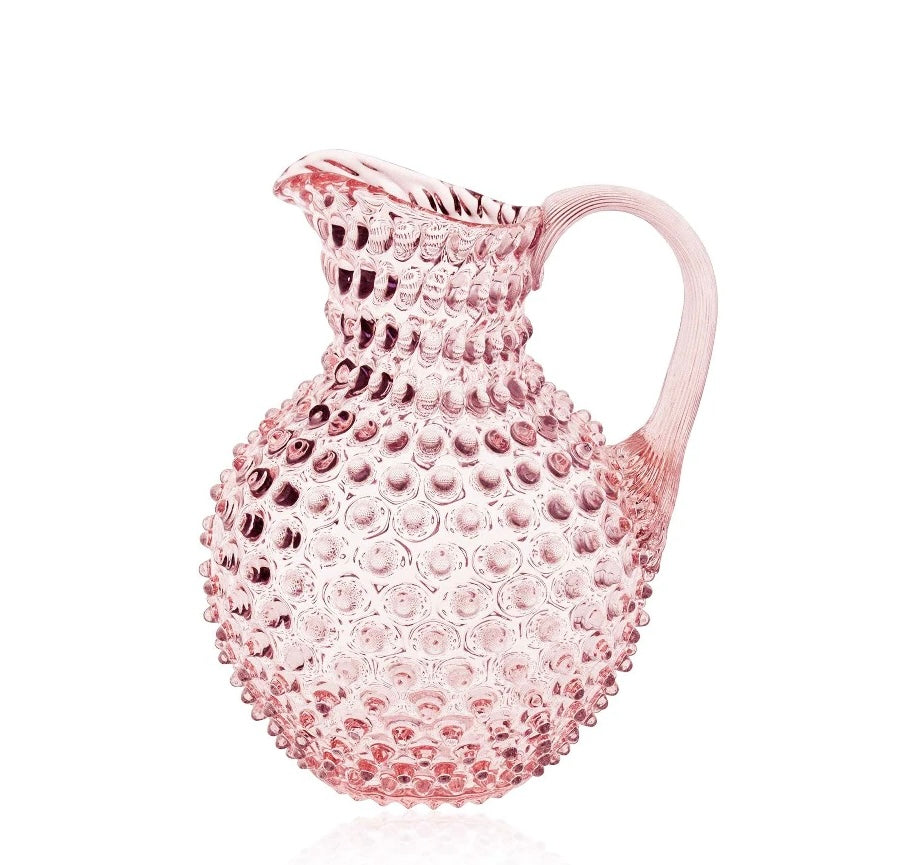 Hobnail jug rosaline 1 liter