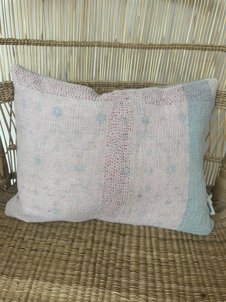 Putetrekk vintage kantha 30 x 40 cm Nr 77