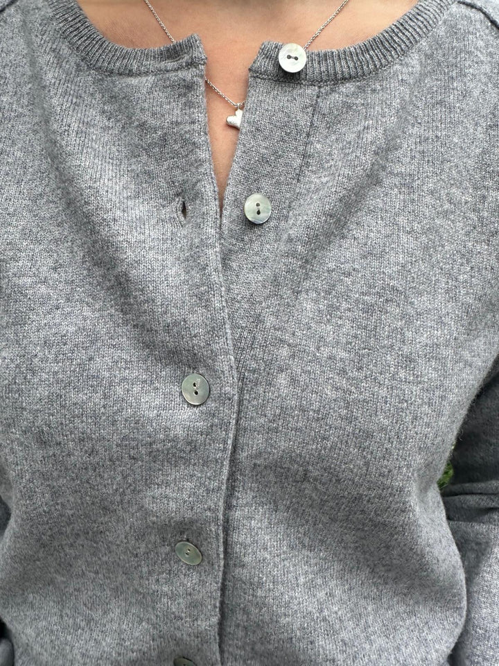 Cardigan cashmere marble melange
